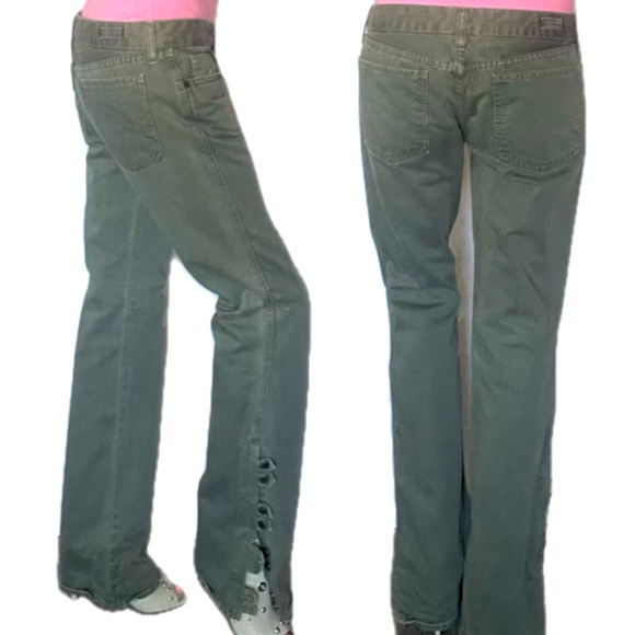 Citizens of humanity low rise, army, green jeans, size 27 - Picture 10 of 17